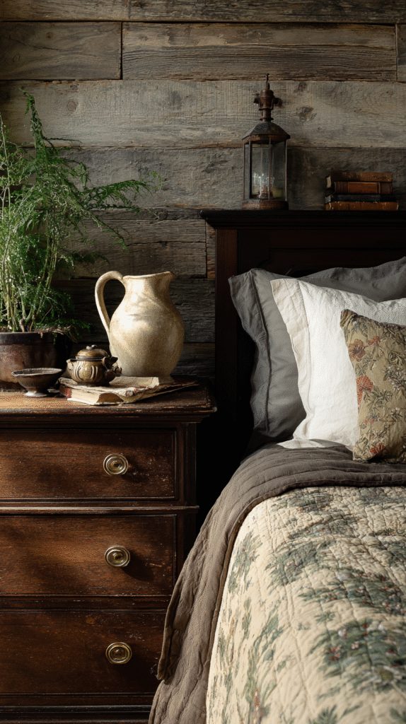 u9977724242 authentic earthy bedroom with vintage wooden dres ff036bf2 8013 4d7e a719 be053be8b9a7 0