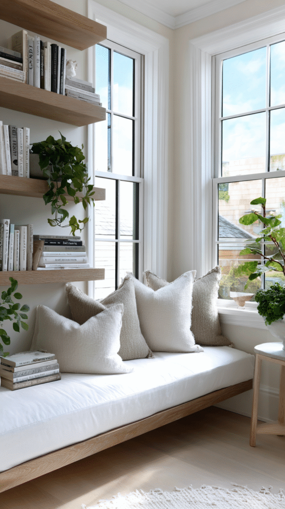 u9977724242 bright window seat reading corner with white cush 0cbf7a6c d094 41c8 9cef a1a04ebe265a 1