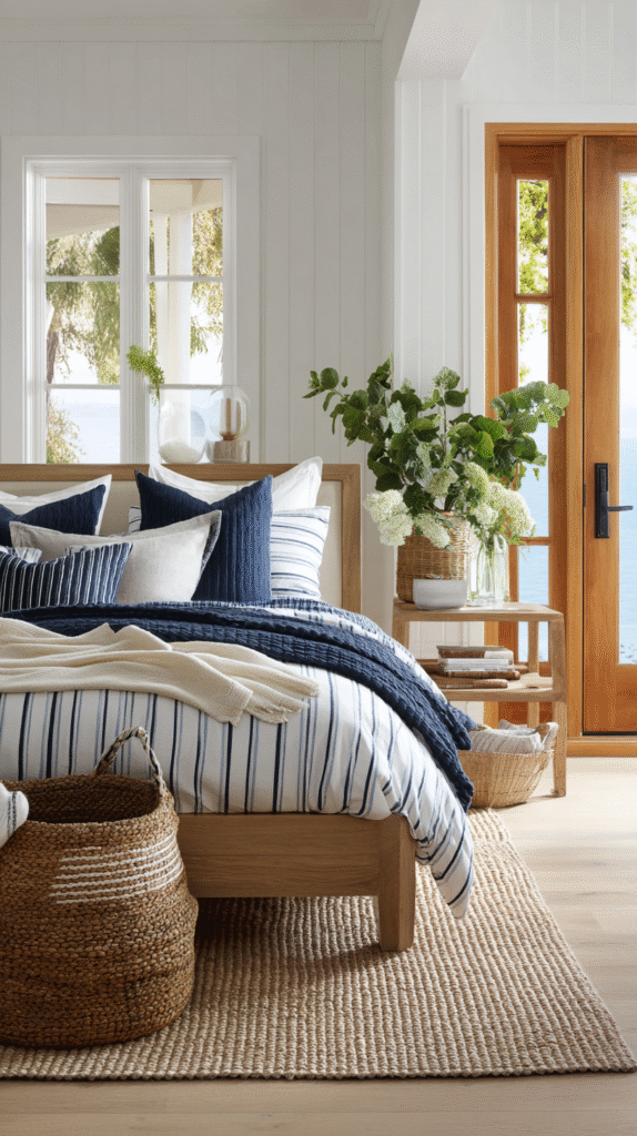 u9977724242 classic bedroom with navy and white striped beddi 0aa8fba1 24fa 4a91 8823 b3a0d2eb927d 1