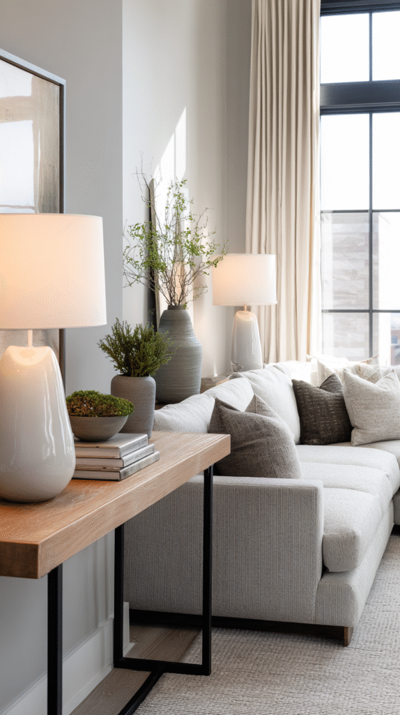 u9977724242 contemporary living room with narrow console tabl 13a79e9c 50f2 4163 956d ec0cea2078d5 3