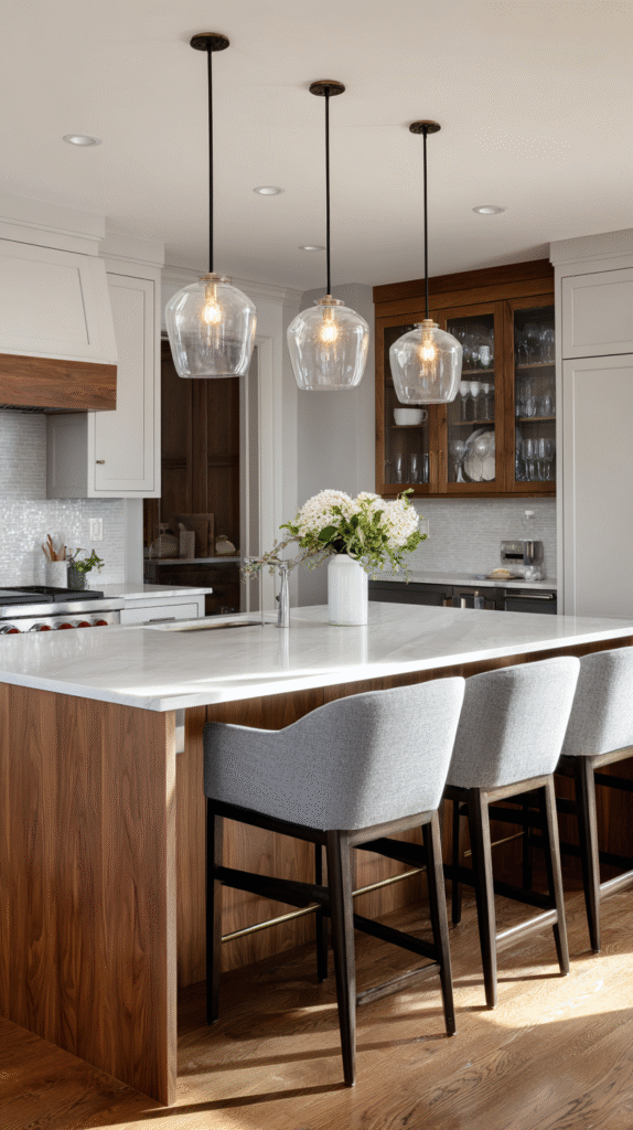 u9977724242 kitchen island with white countertop warm wood ba 2ce121e9 f934 4d28 8006 df1026b14c55 2