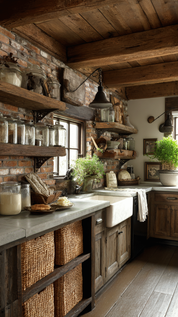 u9977724242 rustic farmhouse kitchen wooden beams vintage har 3001dbd2 5e2f 444a 8632 fe473b039dd4 0