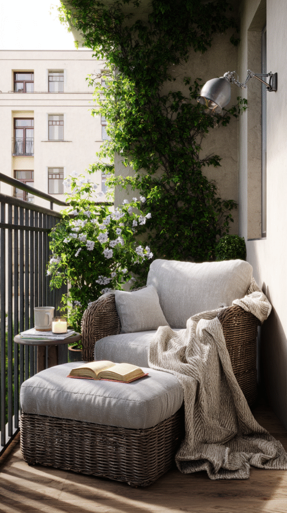 u9977724242 cozy balcony reading nook with comfortable wicker 058c3ebe 75a0 422e 823a d84ee10286c2 2