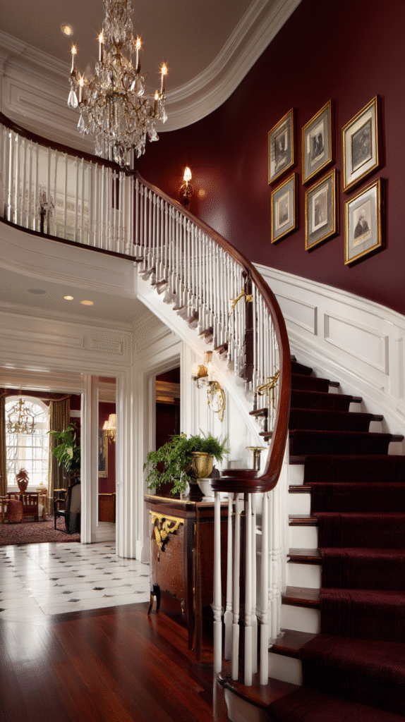 u9977724242 elegant curved staircase with white painted balus 2e5a63f2 296a 481d a16c fca4b5ba55ba 2