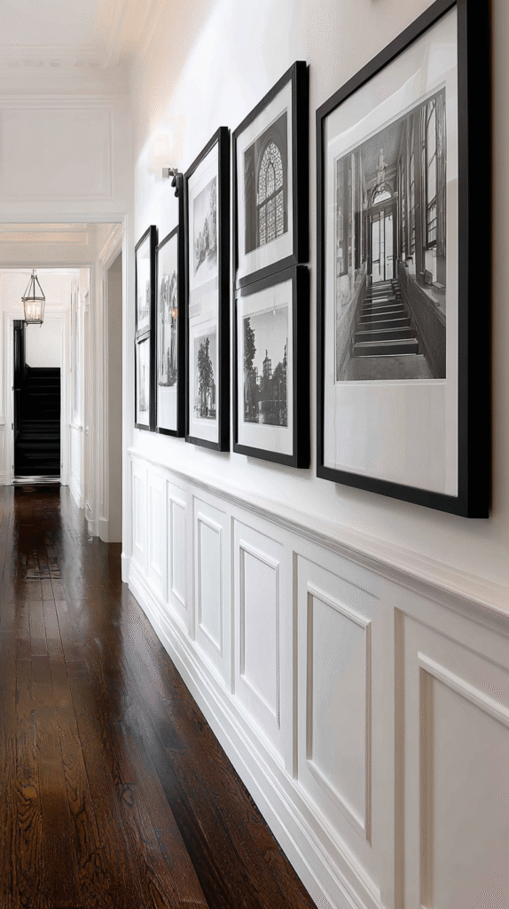 u9977724242 elegant hallway featuring series of five black an 3cbfe63e c9a5 4f93 ba9c 9767be5d65fa 0