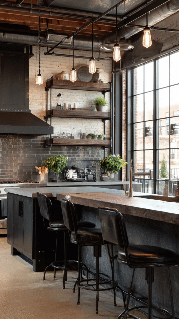 u9977724242 industrial style black kitchen featuring black st e3bcdc78 8faa 4aac a461 4048a08a0ea0 2