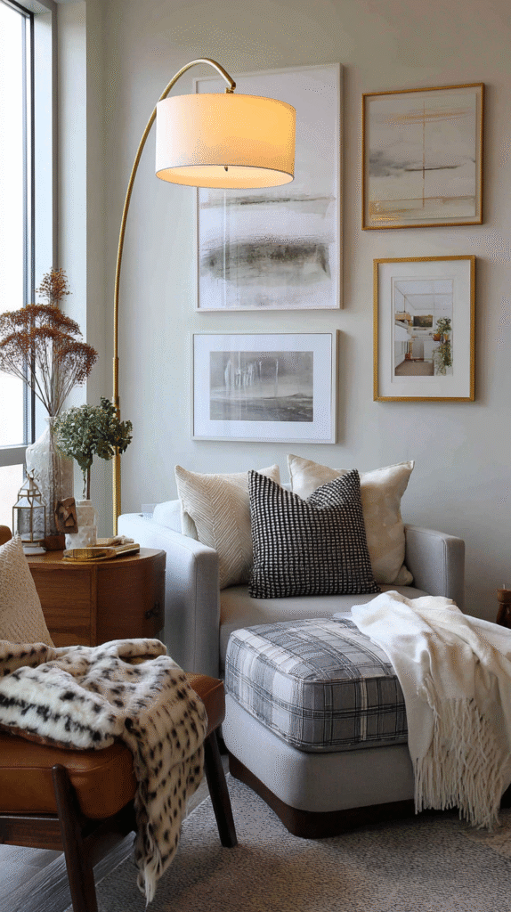 u9977724242 mid century modern living area with gallery wall 11022775 634a 49af 81ad 981550881ece 1