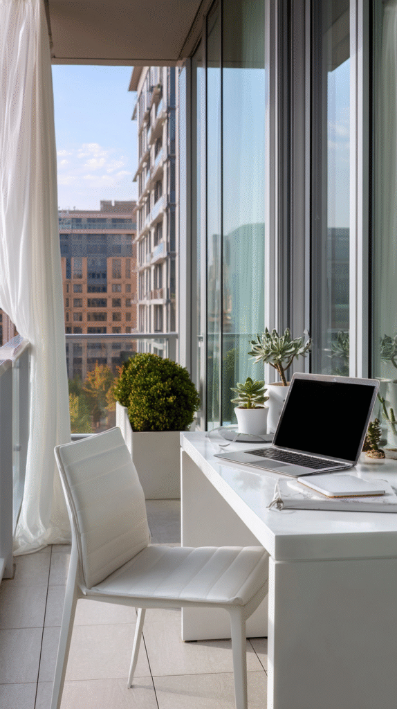 u9977724242 modern balcony home office with sleek white desk 872c5a0d 26cf 4c36 a8d7 151fe0586eed 3