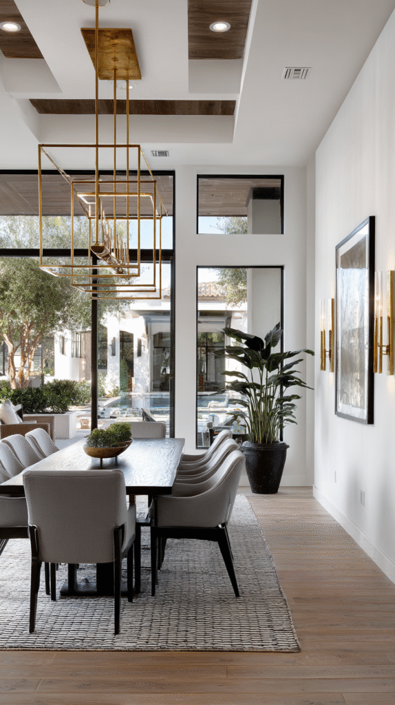 u9977724242 modern dining room with oversized geometric brass 80abe2db 5a9f 4cd9 a32d 974af707880a 3