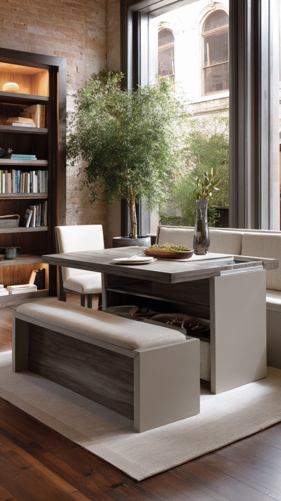 u9977724242 sleek expandable dining table with hidden leaf ex af2d23fd a211 4d5a 96ac 7abb90e4b634 2