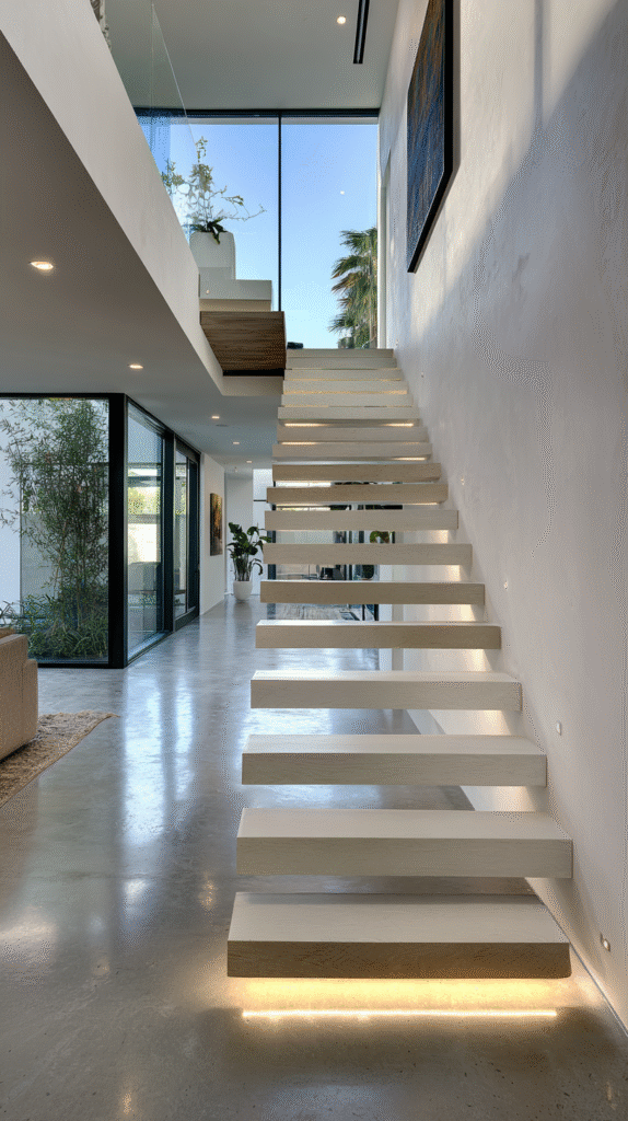 u9977724242 stunning modern floating staircase with thick whi 4e28146f 8f49 4fc5 b0d9 dbf6d070d660 3