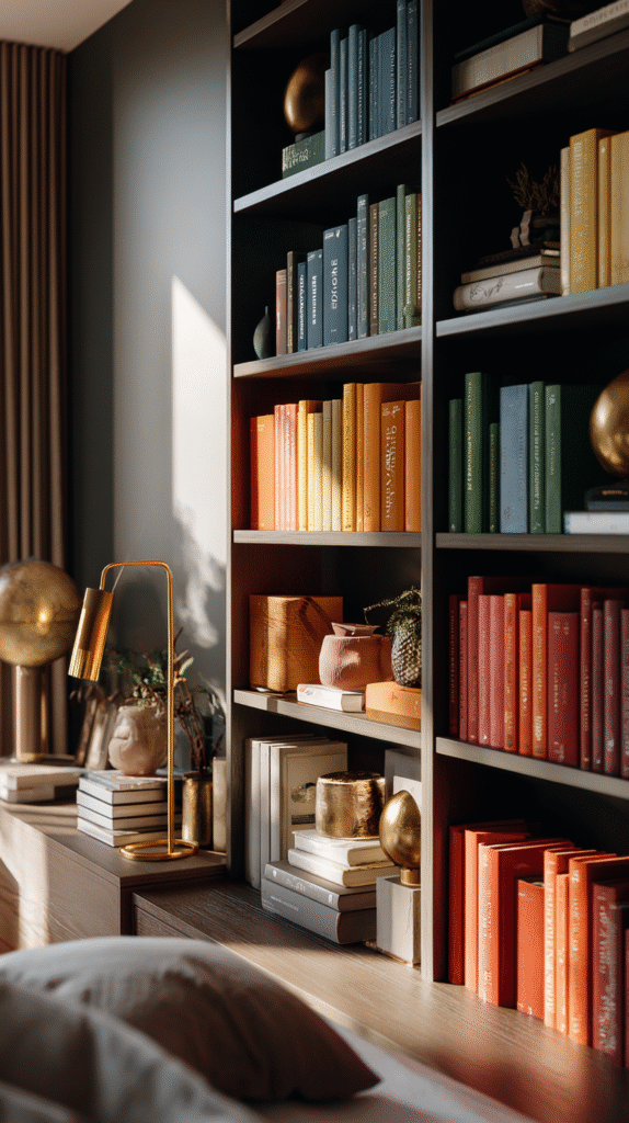 u9977724242 stylish bedroom bookshelf with color coordinated 559e0bc8 e1c2 48bc b777 27182329d624 0