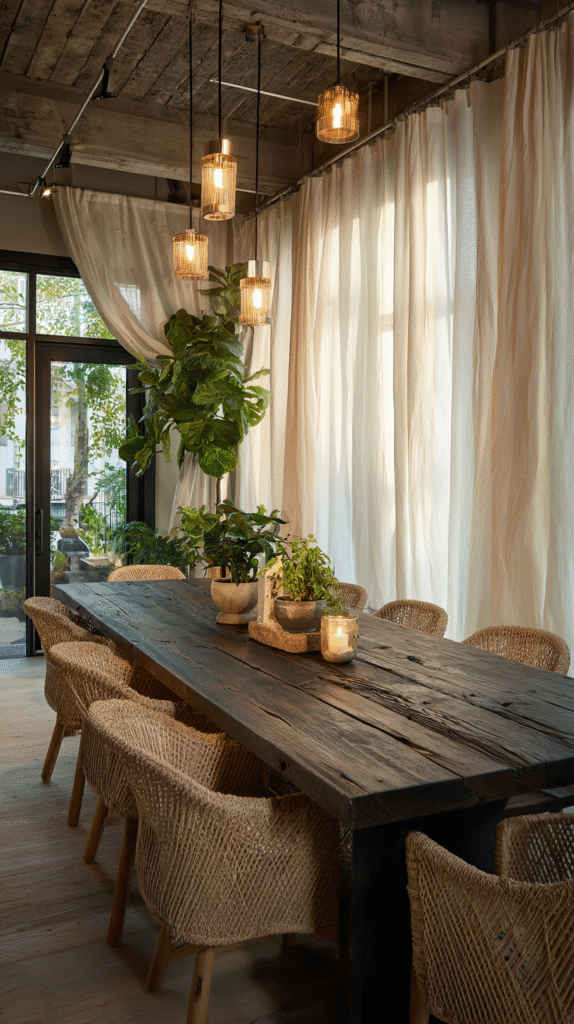 u9977724242 sustainable dining room with reclaimed barn wood e91c0a89 17c8 4e63 9427 377f26be169f 2