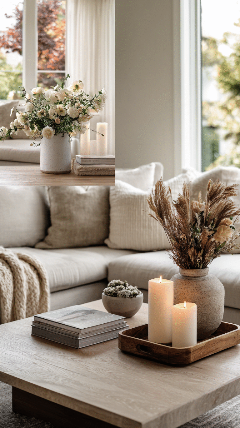 10 Coffee Table Decor Ideas That’ll Transform Your Living Room (Without Breaking the Bank!)