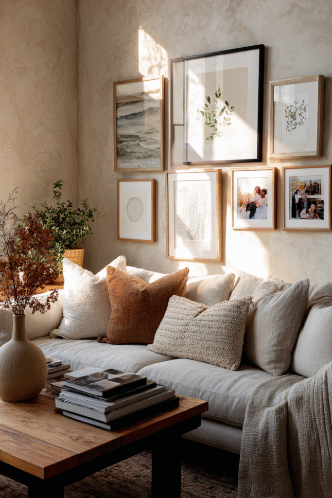 wall-art-for-living-room layerd frame