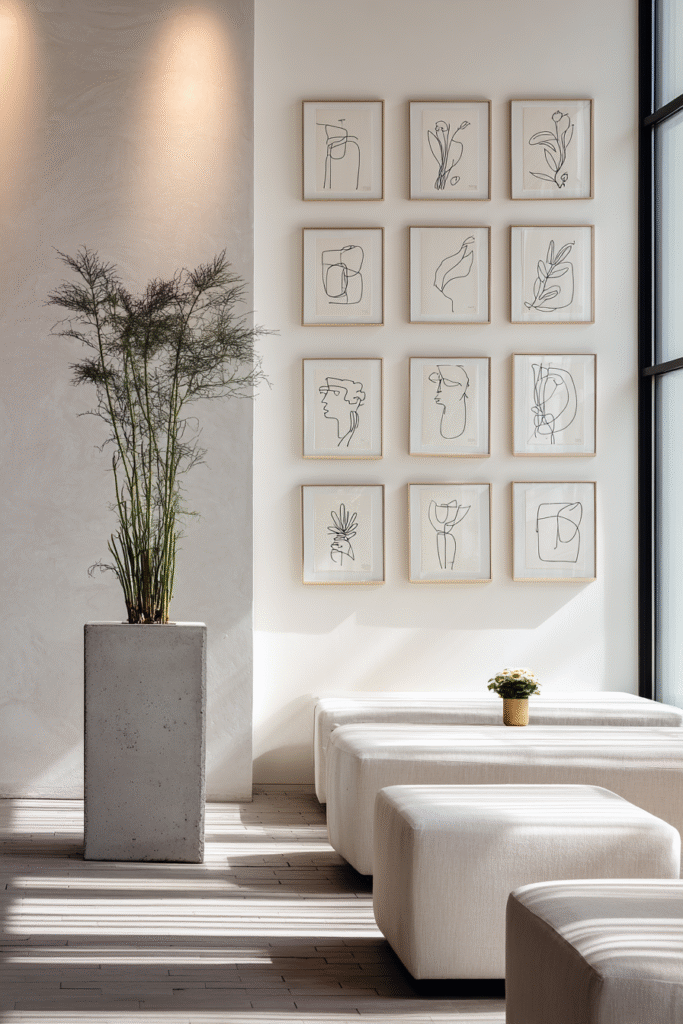 wall-art-for-living-room minimalist frame wall art