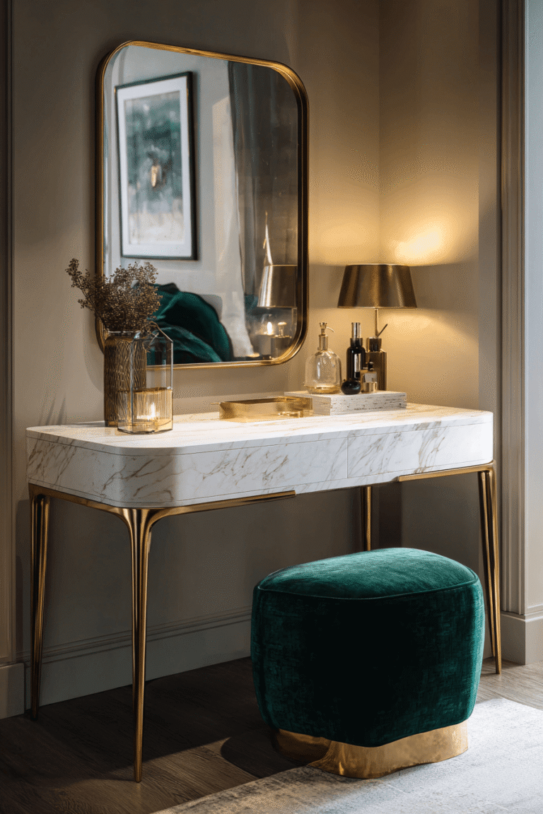 14 Chic Vanity Desk Designs for a Glamorous & Functional Space