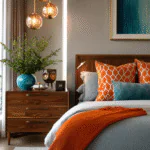 u9977724242 retro mid century bedroom with walnut furniture g 079789c0 f7c4 499d 9d36 f4100c41bf06 3