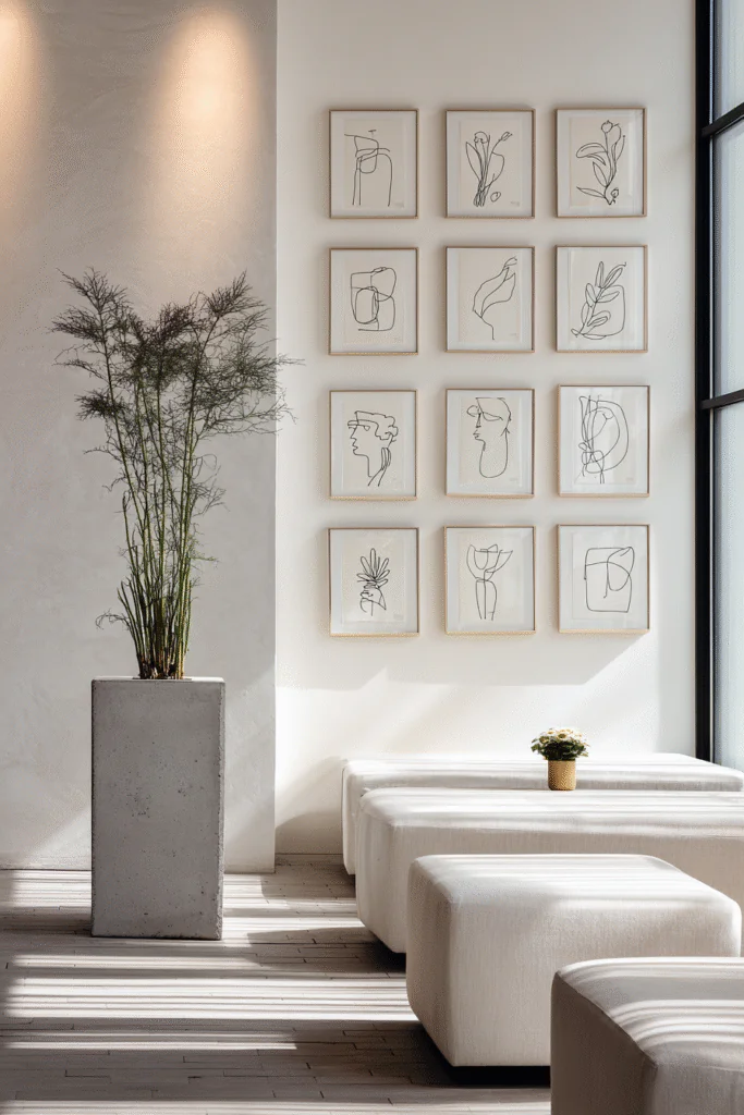wall-art-for-living-room minimalist frame wall art